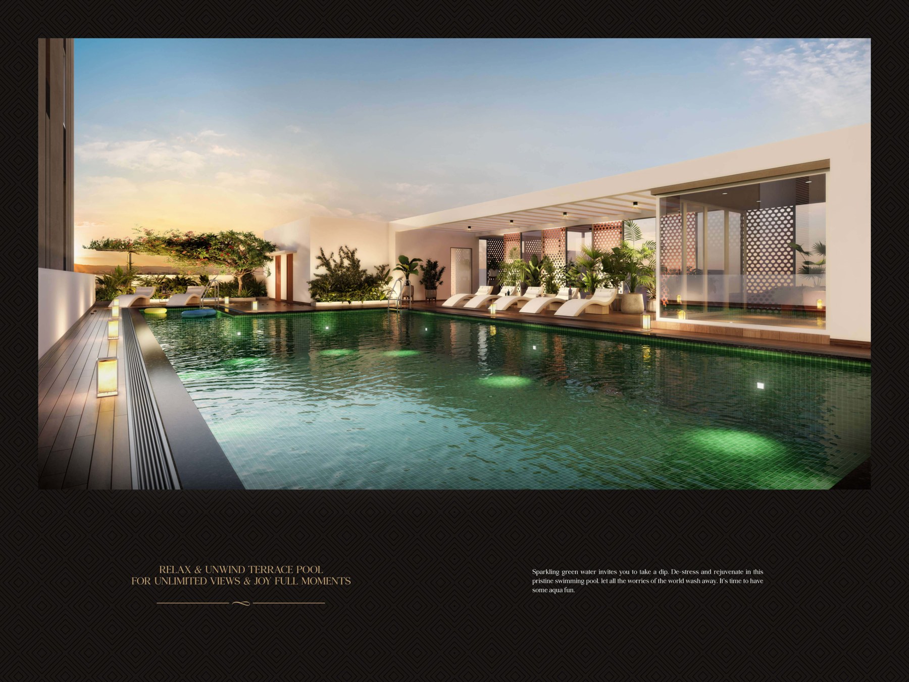 Park East terrace pool